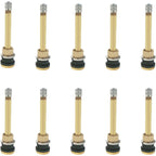 TR570 3-1/8" Brass Tubeless Truck Tire Valve Stem Clamp Pack of 10