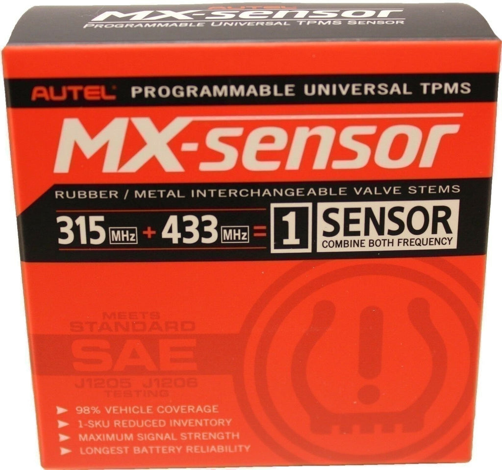 Autel MX-Sensor 315/433MHz TPMS Universal Programmable Sensor Metal Valve