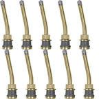 TR571-13 Brass Truck Wheel Valve Stem 3-3/8" 13° Bend Clamp-in Pack of 10