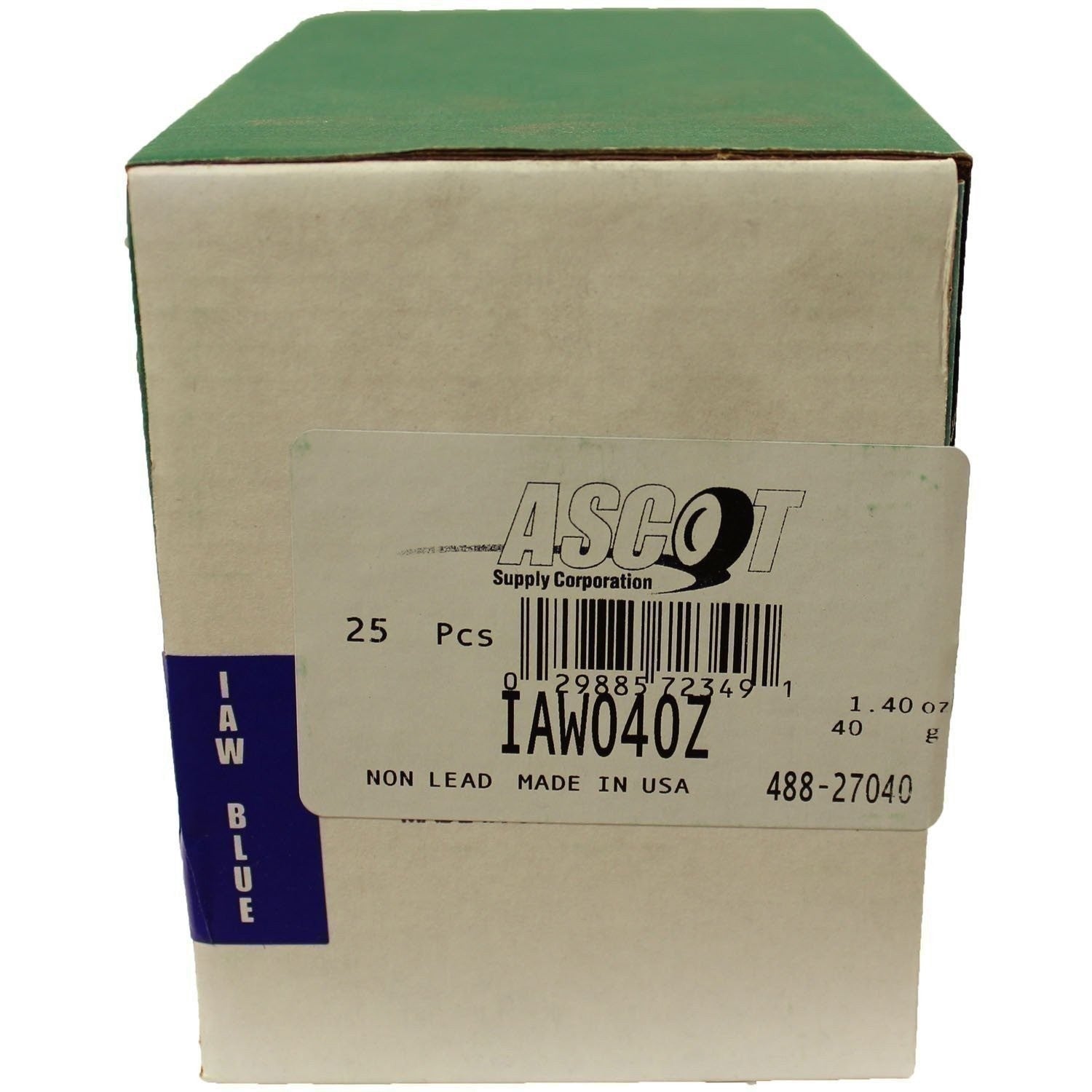 Perfect Equipment IAW040Z Coated Zinc Wheel Weights 40gm 25-Pack Box