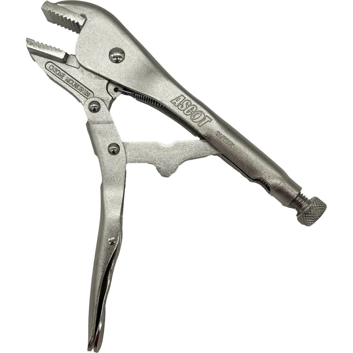 Ascot 10" Adjustable Locking Jaw Pliers Straight Grip Tool Durable