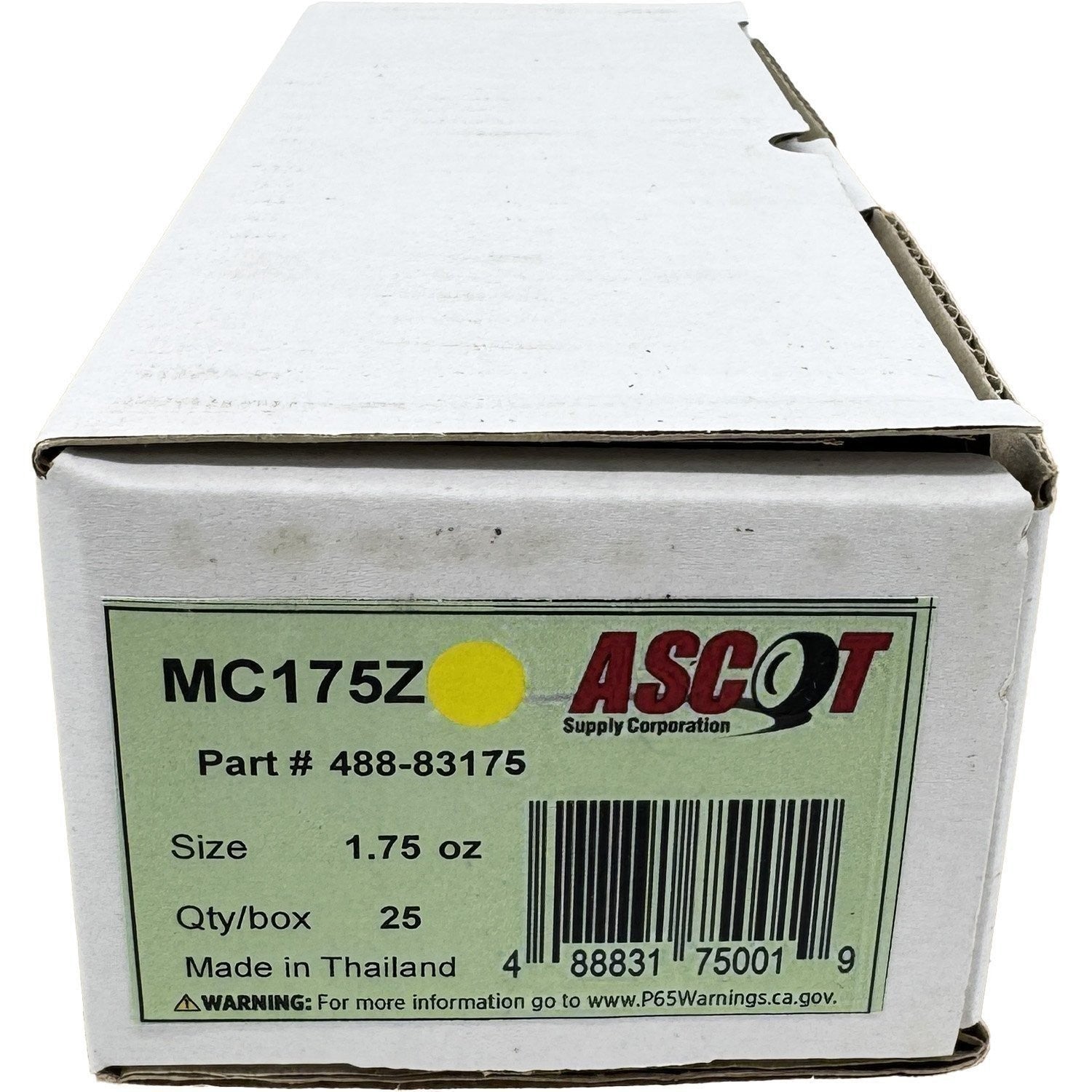 Ascot MC Coated Zinc Clip-On Wheel Weights 1.75oz Box of 25