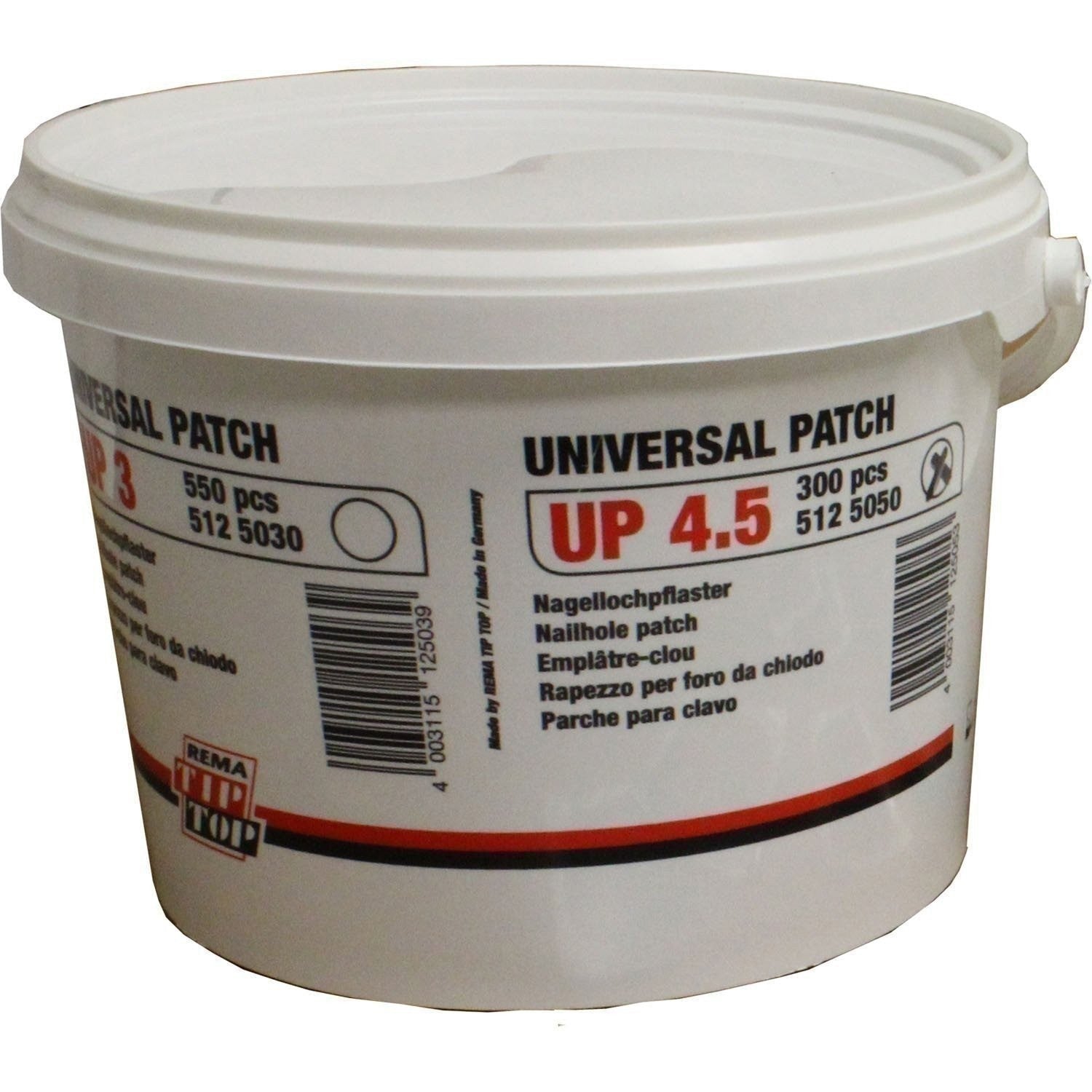 REMA TIP TOP UP4.5-P Universal Tire Repair Patch 1-7/16" - 300 Pack Pail