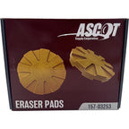 Ascot A14352 Replacement Eraser Pads for Adhesive Removal Tool - Pack of 6