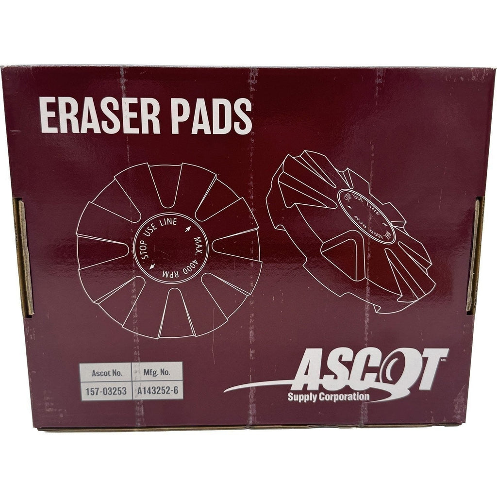 Ascot A14352 Replacement Eraser Pads for Adhesive Removal Tool - Pack of 6