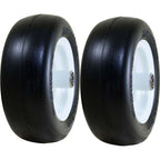 Marathon 01410P 11x4.00-5 Flat Free Lawn & Garden Tire on Rim Pack of 2