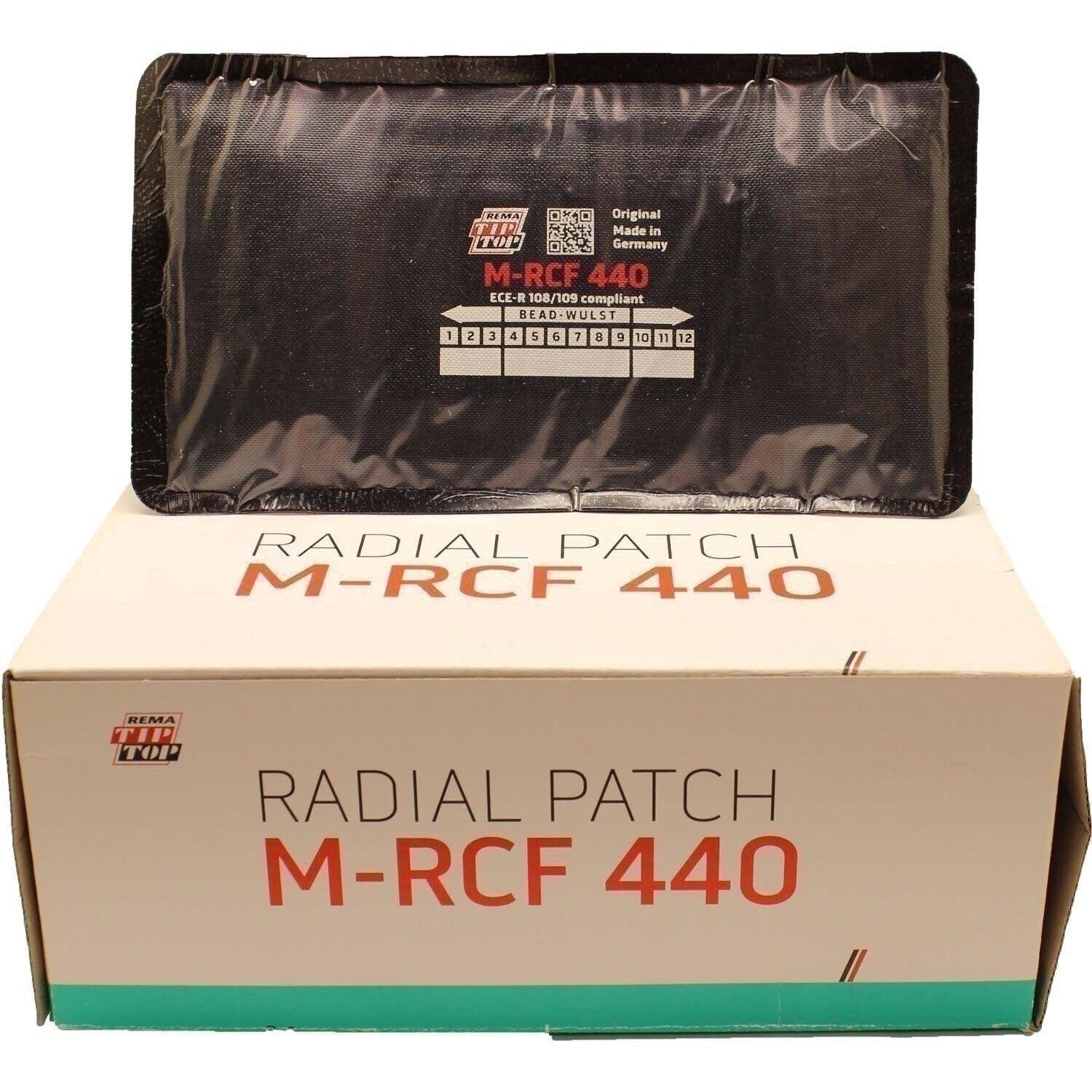 REMA TIP TOP M-RCF 440 Radial Tire Repair Patch 200x110mm 2ply Box of 10
