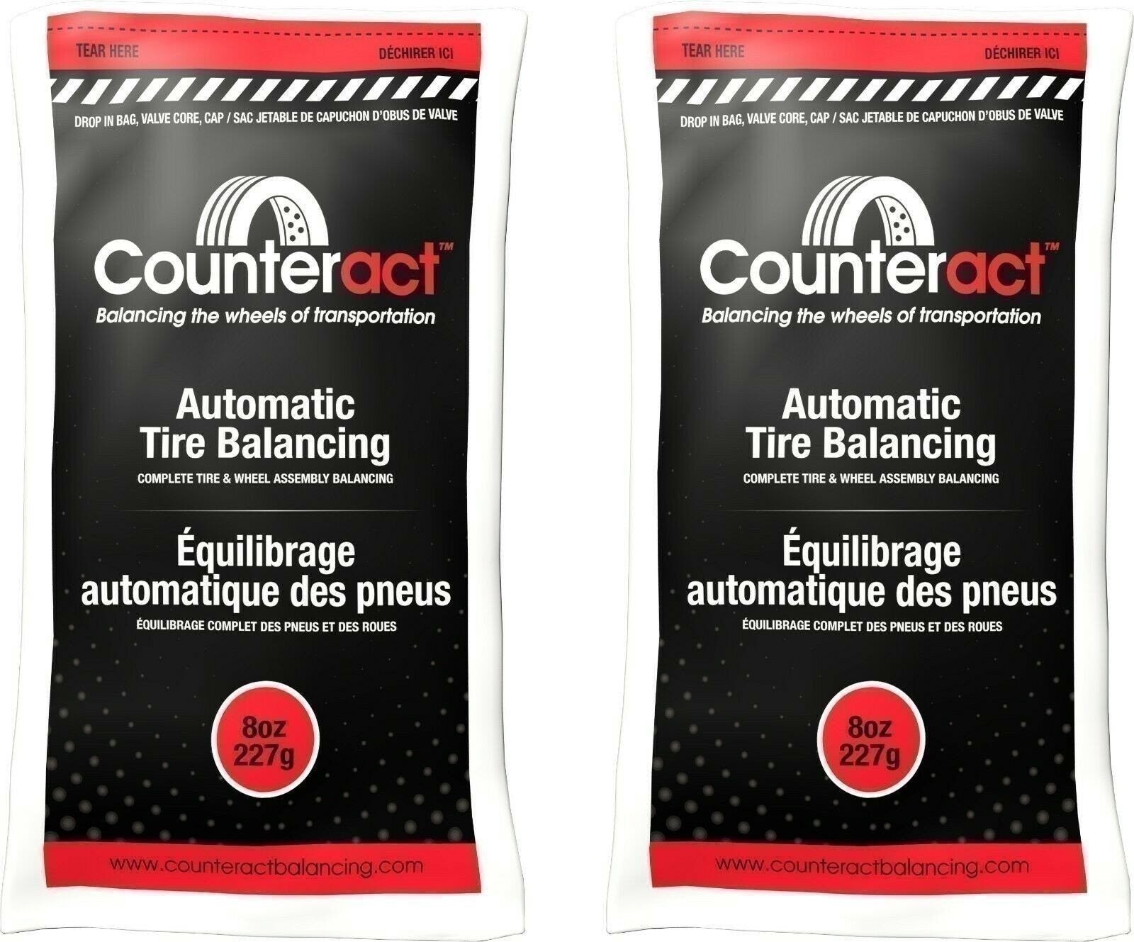 Counteract 080BNB Tire Balancing Beads 8oz 2 Bags for Smooth Ride