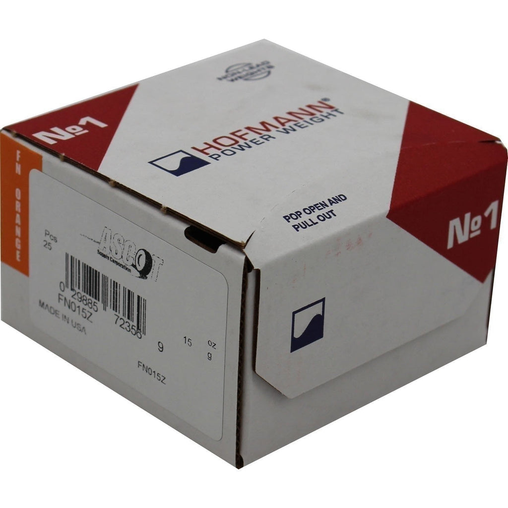 Perfect Equipment FN015Z Zinc Wheel Weights 15gm 0.50oz Box of 25