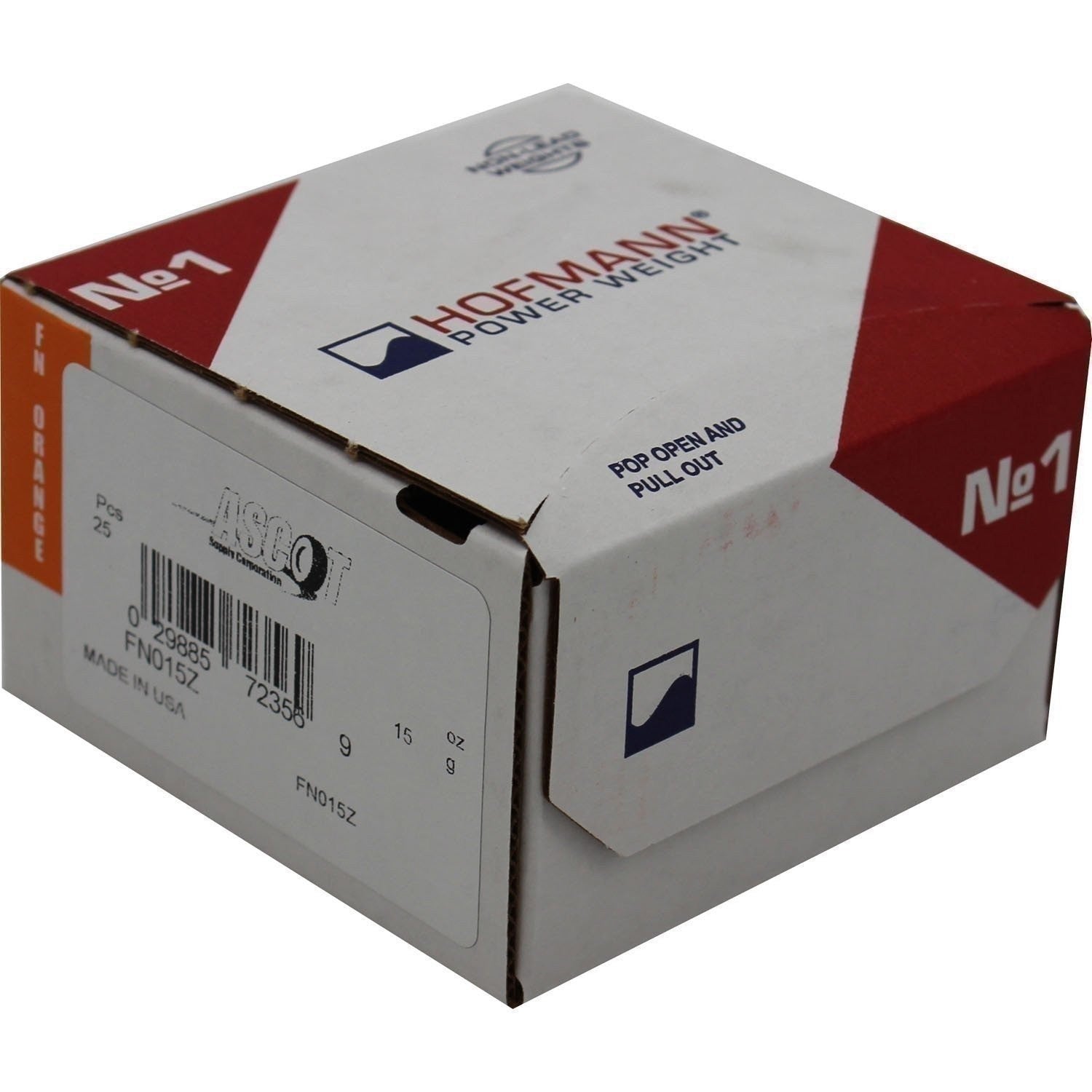 Perfect Equipment FN015Z Zinc Wheel Weights 15gm 0.50oz Box of 25