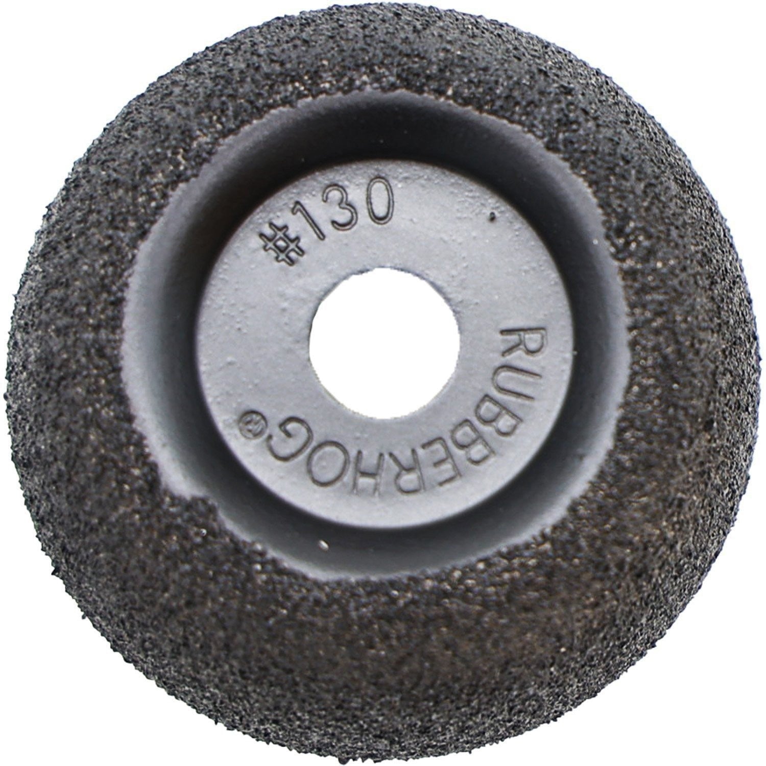 Rubberhog 2" x 3/4" Flared Buffing Wheel 60 Grit 3/8" Arbor Hole Economy