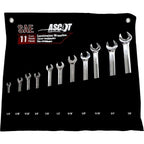 Ascot 11-Piece SAE Combination Wrench Set - Long Handle, Durable Tools