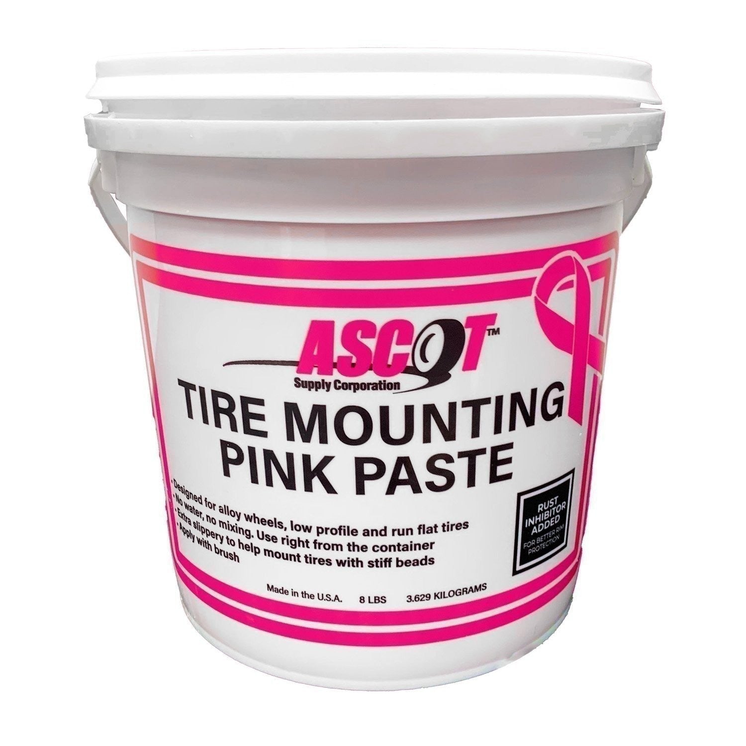 Ascot Tire Euro Mounting Pink Paste 8lb – Tire Mounting Adhesive