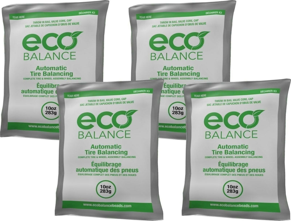 ECO Balance 10EB Tire Balancing Beads 10oz 4 Bags for Smooth Ride