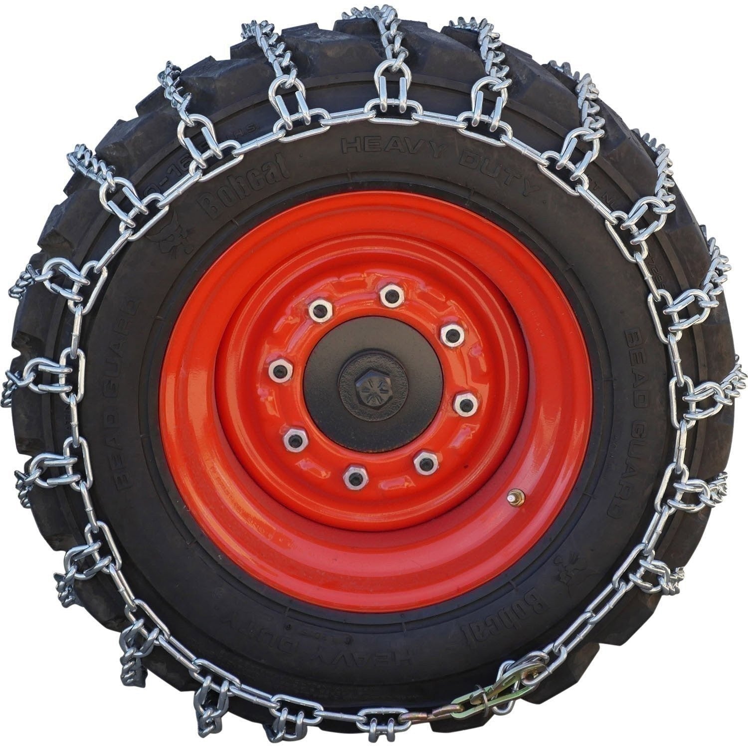 Peerless 0341056 Wide Base Skid Steer 10-16.5 Twist 2-Link Tire Chains Pair