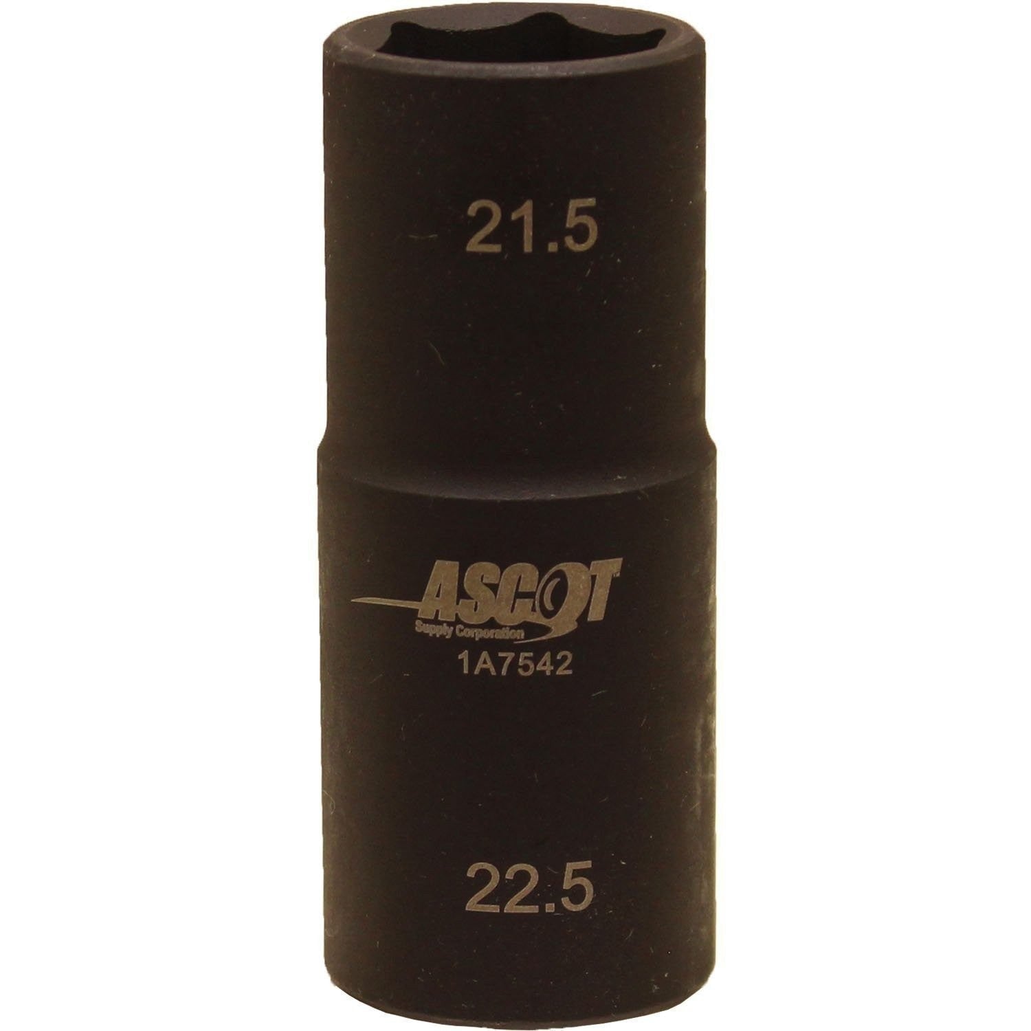 Ascot 1/2" Drive Flip Socket 21.5mm & 22.5mm Dual Size Tool