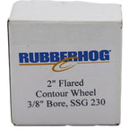 Rubberhog 2" x 3/4" Flared Buffing Wheel 230 SSG 3/8" Arbor Hole