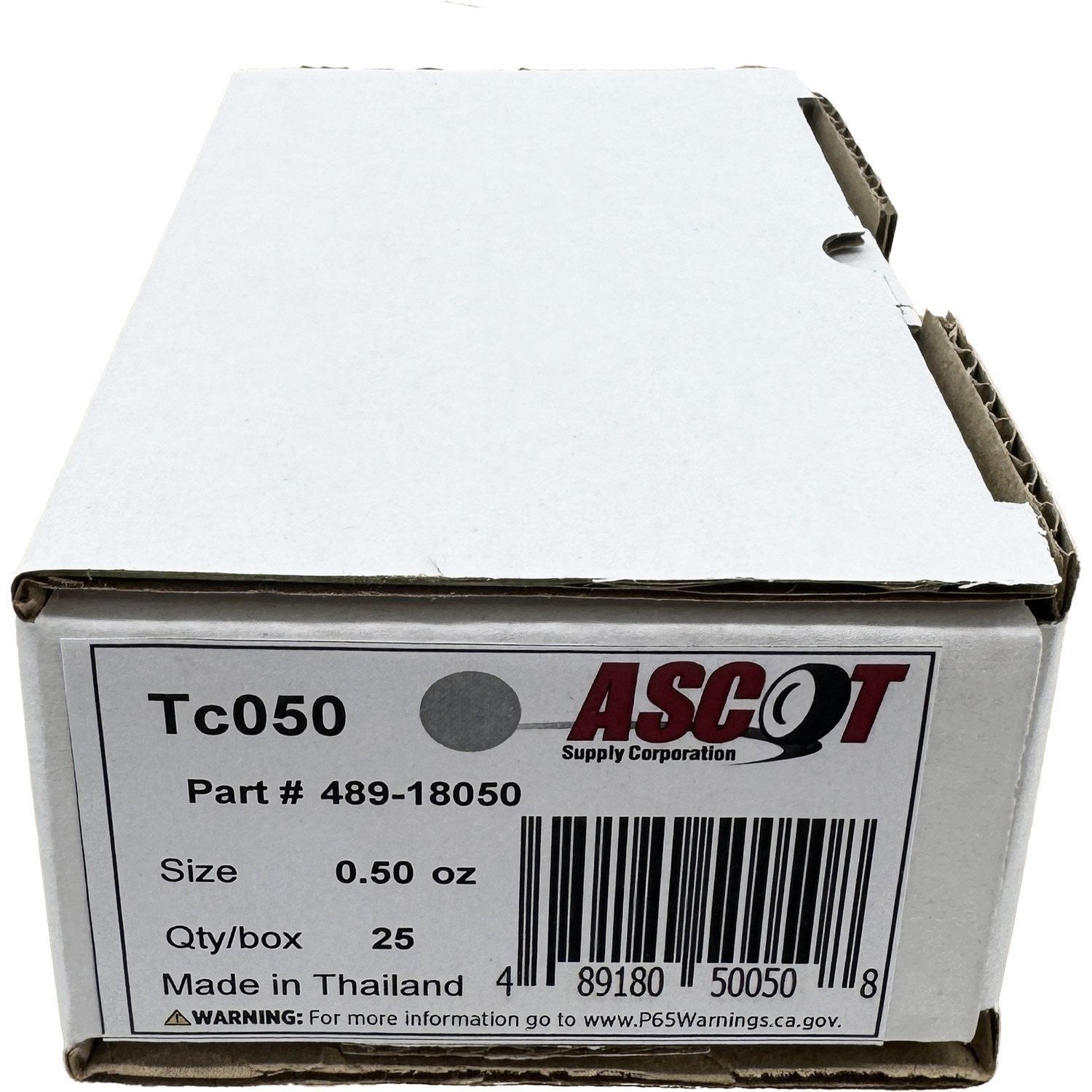 Ascot T Style Coated Clip-On Wheel Weights .50oz Box of 25