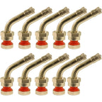 TR553D Aluminum Truck Wheel Valve Stem 0.98"x1.38" 60° Bend Pack of 10