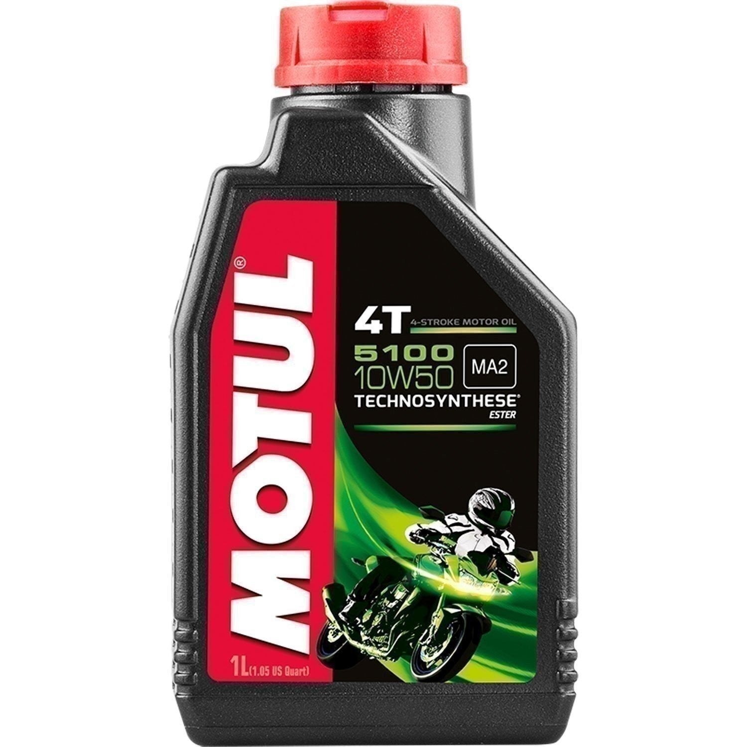 Motul 5100 4T 10W50 Motor Oil 1L - High Performance Motorcycle Engine Oil