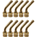 TR543C 0.93"x1.43" 45° Bend Aluminum Truck Wheel Valve Stem Pack of 10