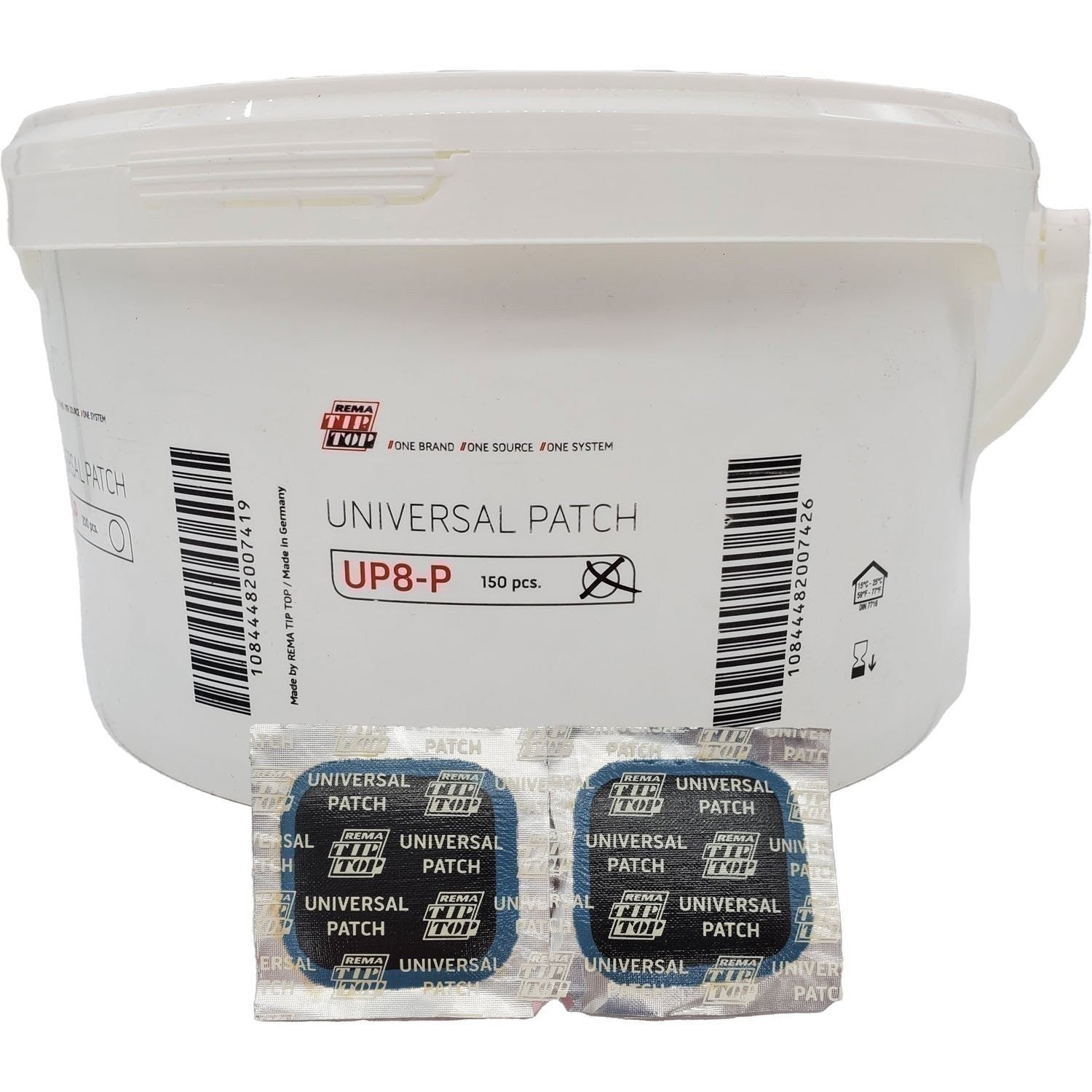 REMA TIP TOP UP8-P Universal Tire Repair Patch 2-3/16" - 150 Pack Pail