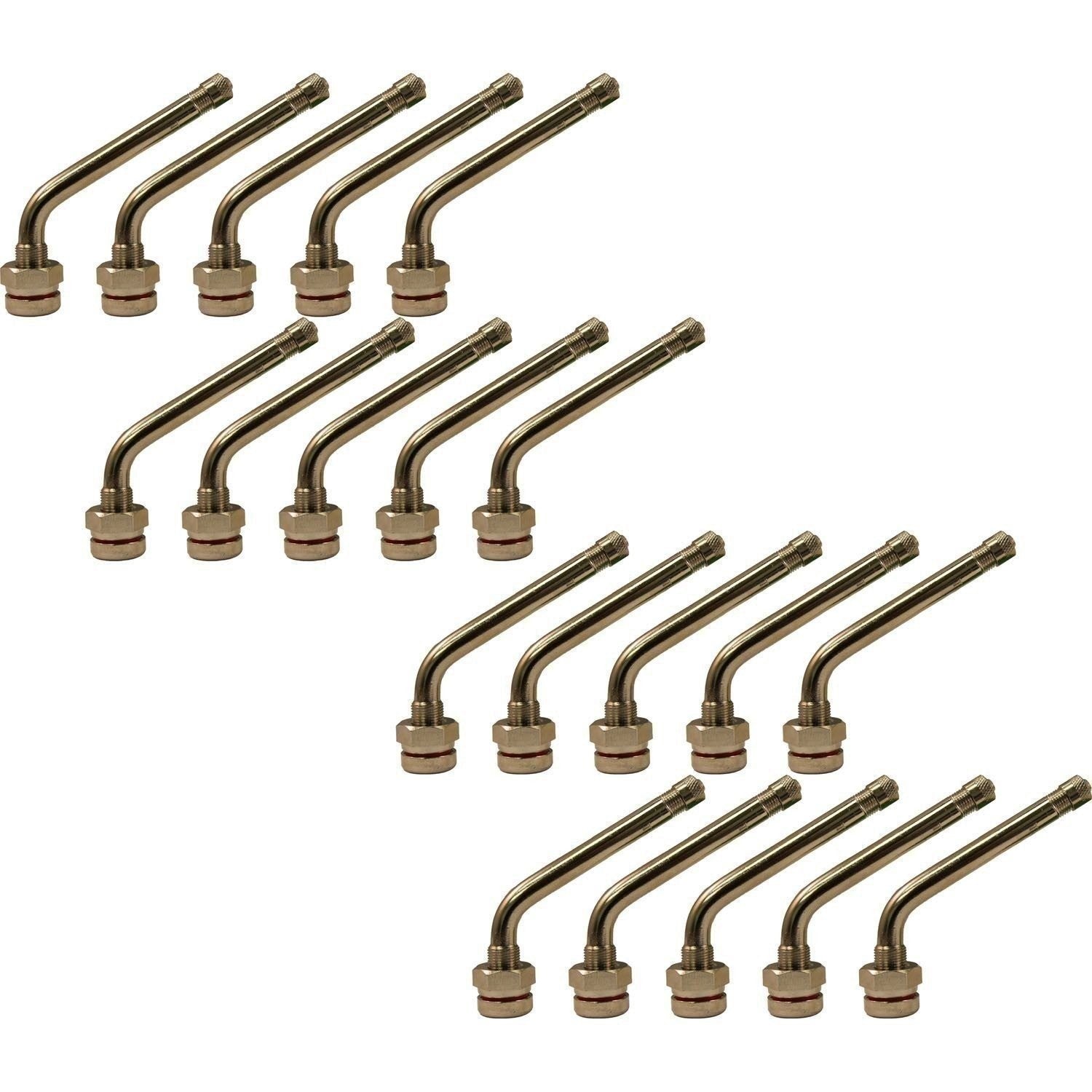 TR545D 60° Bend Truck Valve Stem .98"x2.6" for Aluminum Wheels Pack of 20