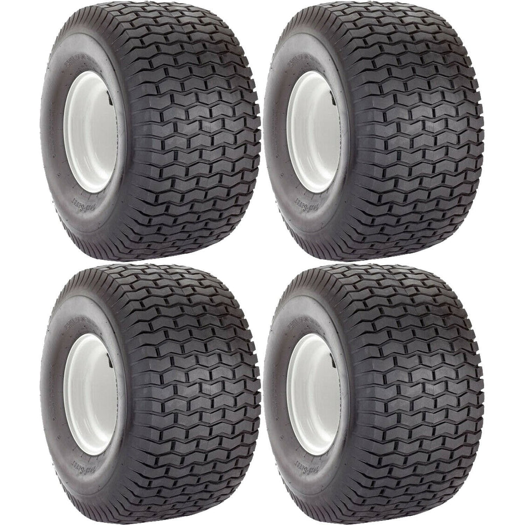 Carlisle Turf Saver Lawn Mower Tire Set 2Ply 20x8-8 & 15x6-6 (4 Tires)