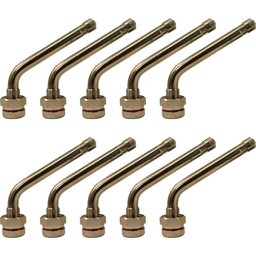 TR545D 60° Bend Truck Valve Stem .98"x2.6" for Aluminum Wheels Pack of 10