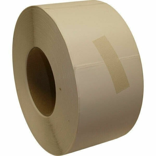 TLB 6"x3" White Write-On Tire Labels Roll of 500 Durable Stickers
