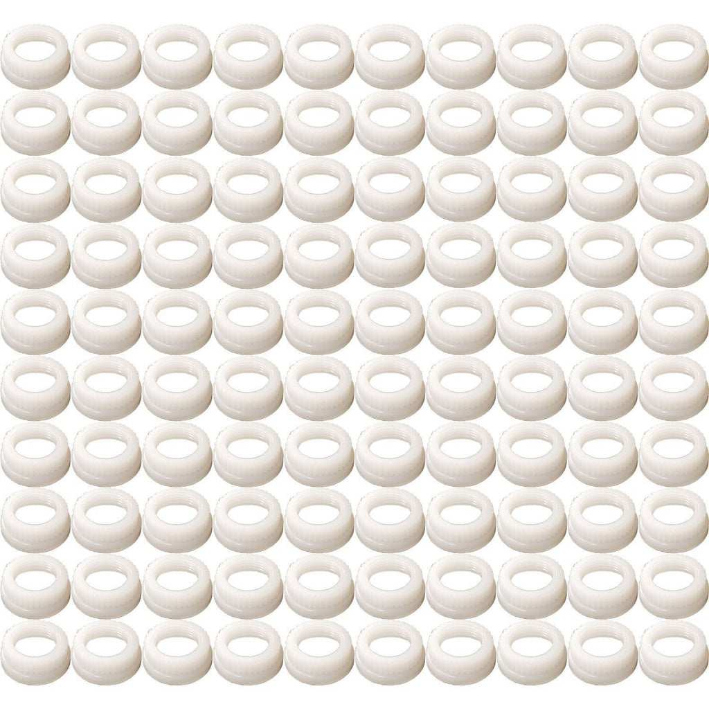Pack of 100 Nylon Rim Nuts for Tractor Tube Valves TR-218A TR-220A