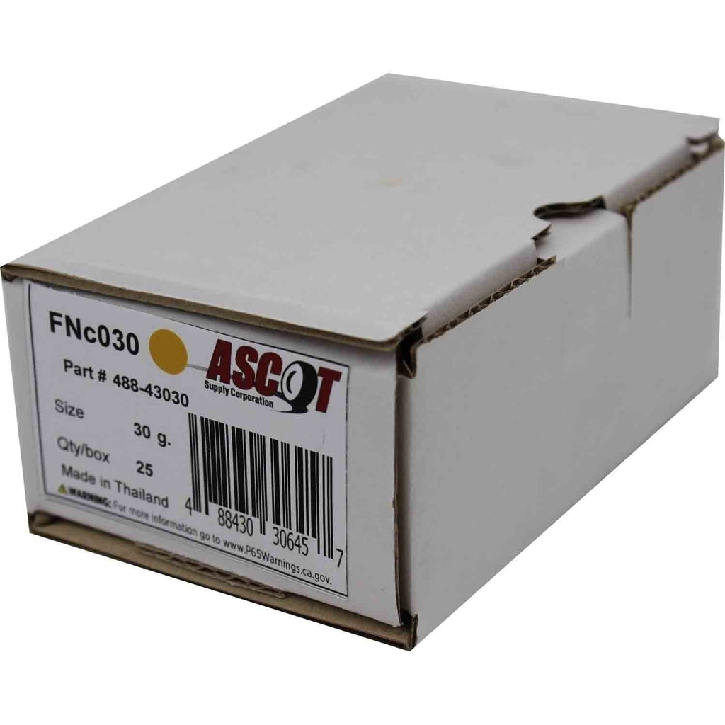 Ascot FN Coated Clip-On Wheel Weights 30gm (1oz) Box of 25