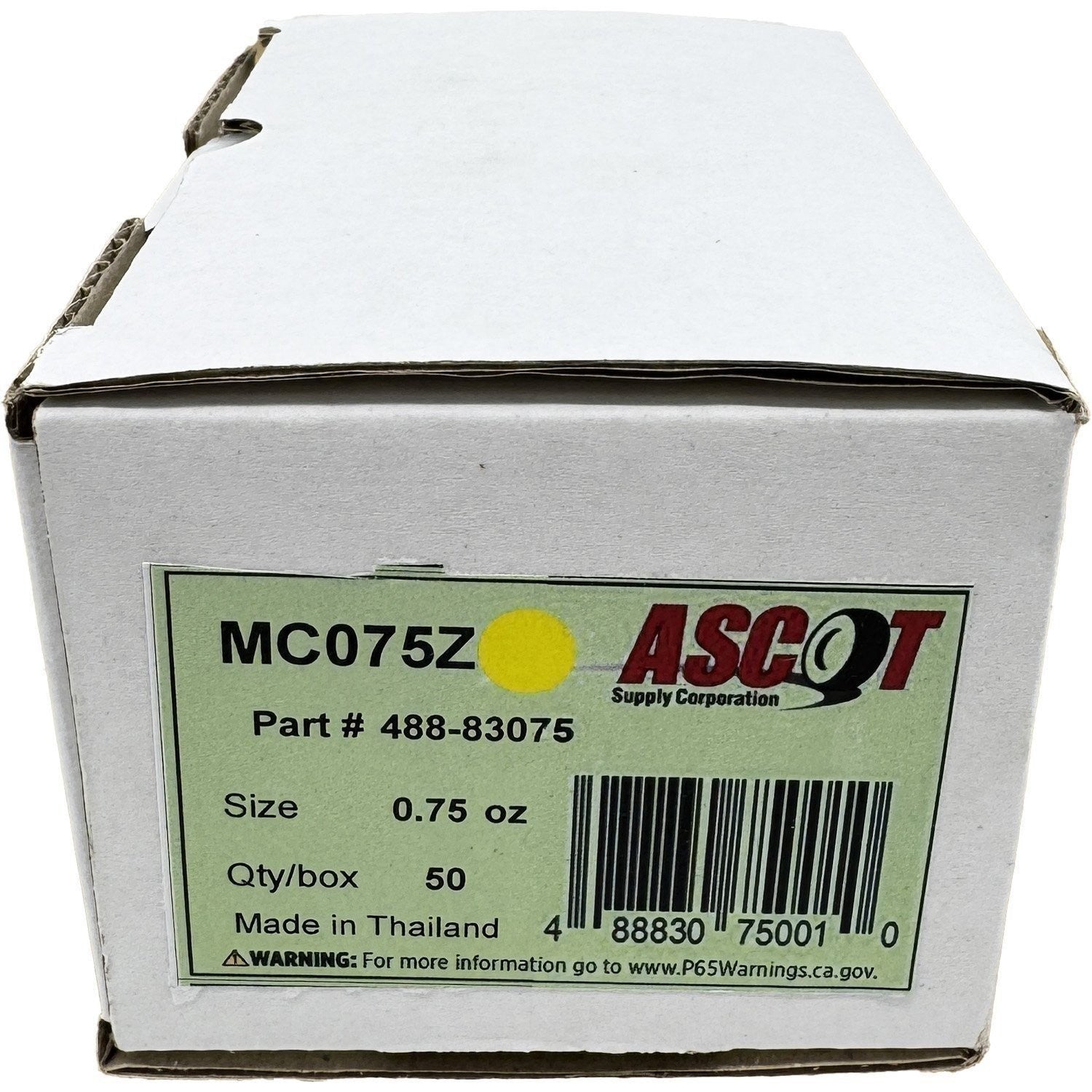 Ascot MC Coated Zinc Clip-On Wheel Weights 0.75oz Box of 50