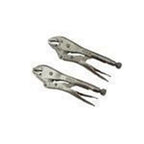 10" Adjustable Locking Jaw Pliers Set - Curved & Straight Pliers Bundle