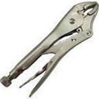 10" Adjustable Locking Jaw Pliers Set - Curved & Straight Pliers Bundle