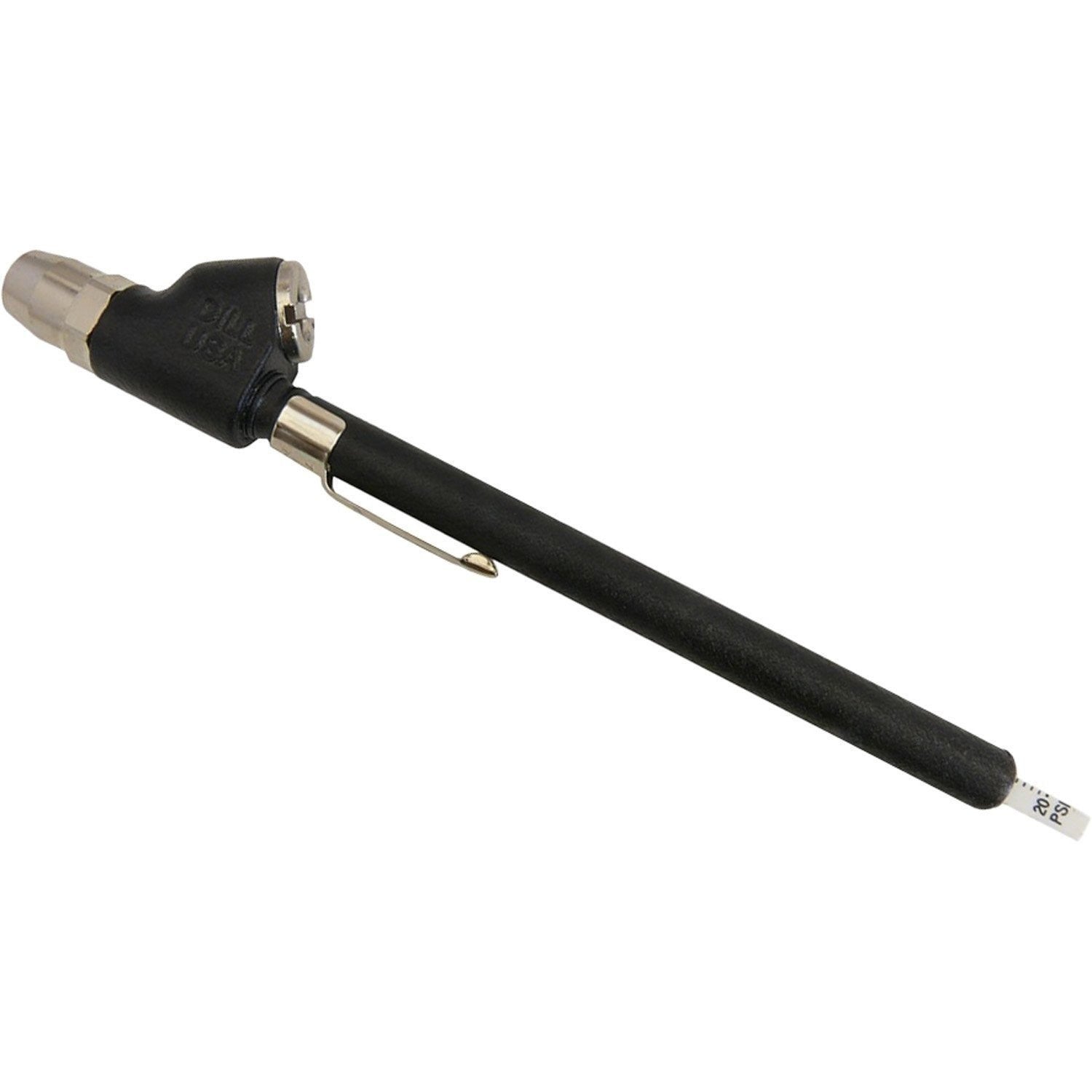 Dill 7263USA Dual Foot Tire Air Gauge 20-120 PSI Black Pencil Gauge