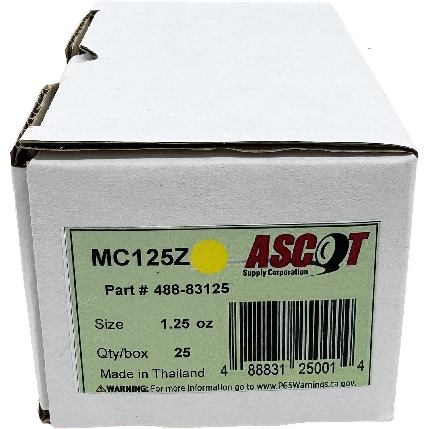 Ascot MC Coated Zinc Clip-On Wheel Weights 1.25oz Box of 25