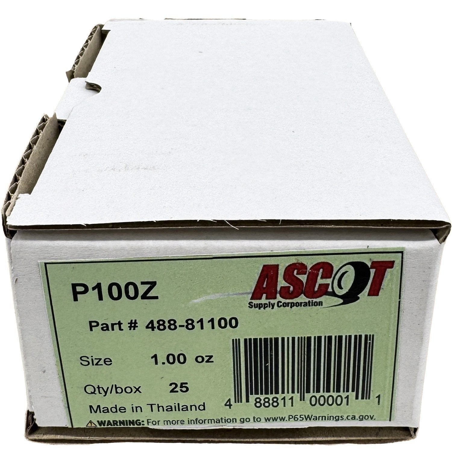 Ascot P Style Coated Zinc Clip-On Wheel Weights 1oz Box of 25