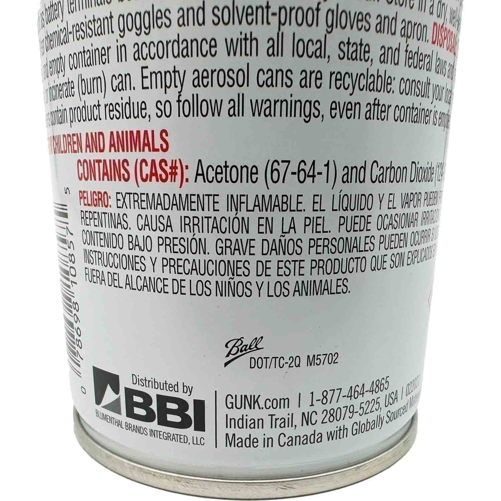 Gunk M710 Non-Chlorinated Brake Parts Cleaner 14oz - Pack of 12 Low VOC