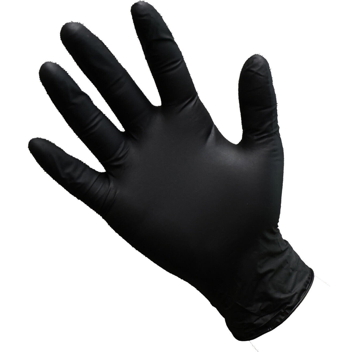 Ascot Black Nitrile Gloves XL 5 Mil Powder Free Box of 100