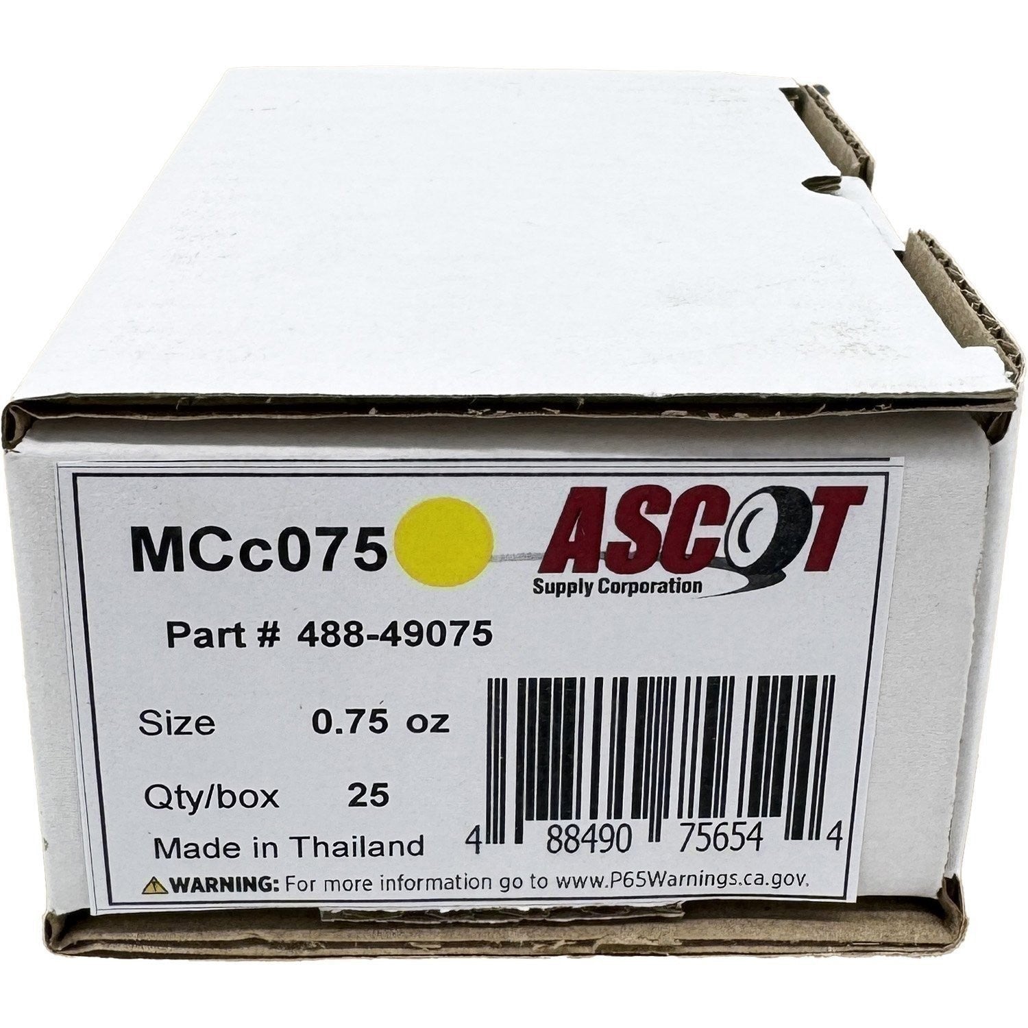 Ascot MC Coated Clip-On Wheel Weights 0.75oz - Box of 25