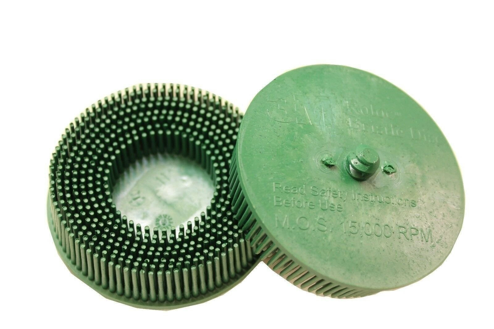 3M 07526 3" 50 Grit Scotch-Brite Roloc Bristle Disc, Pack of 2