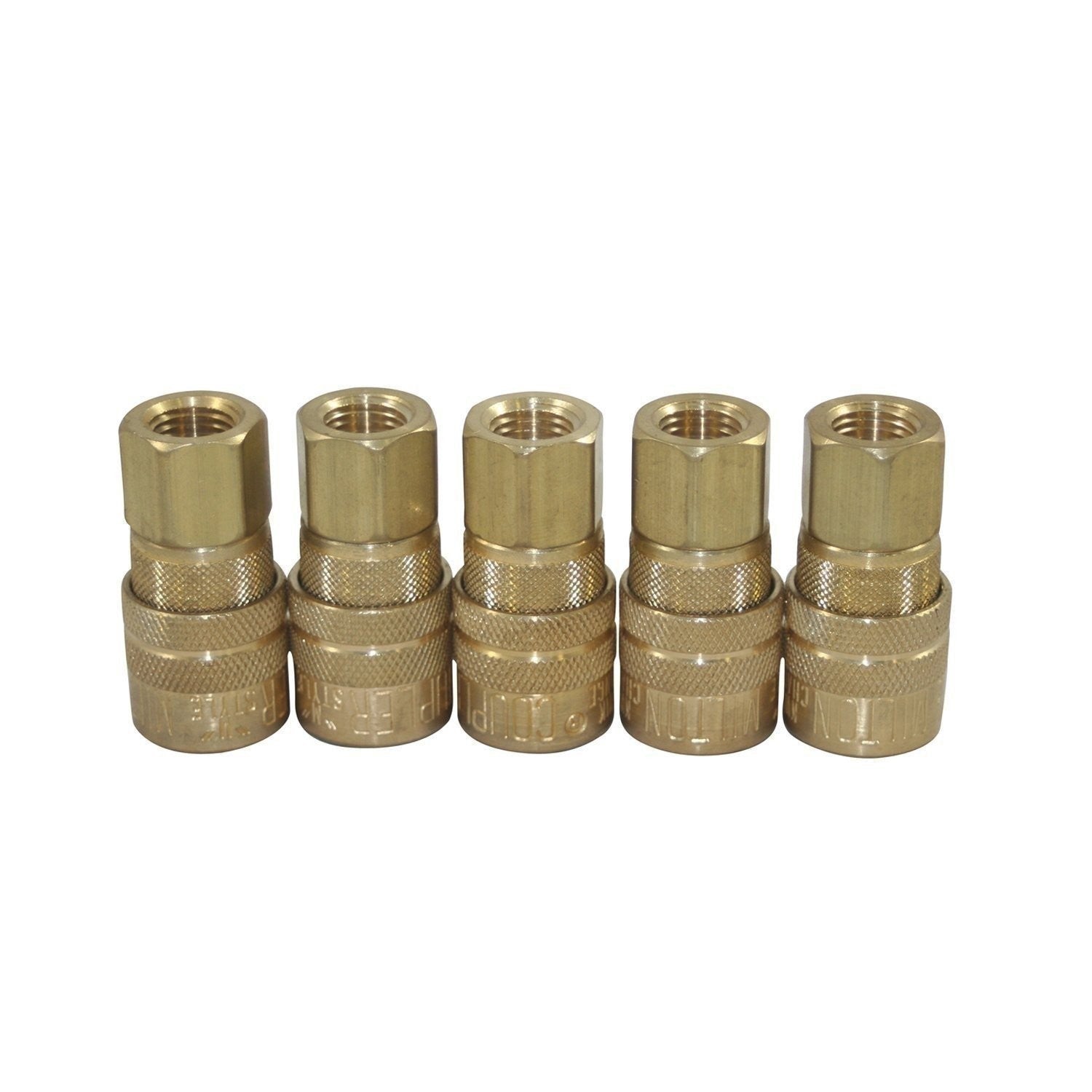 Milton 715 1/4" FPT M-Style Coupler Pack of 5 - Air Tool Fittings