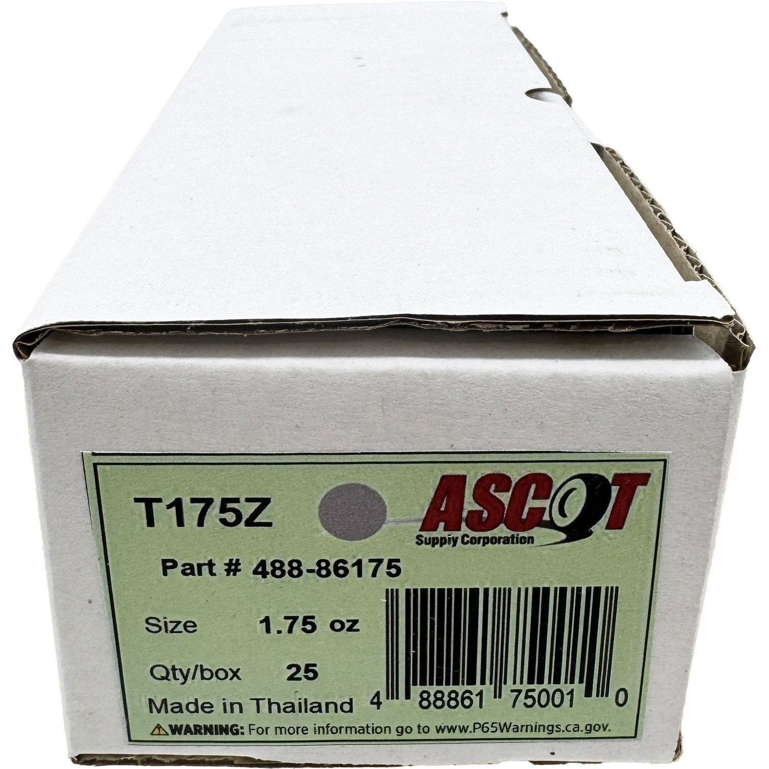 Ascot T Style Coated Zinc Clip-On Wheel Weights 1.75oz Box of 25