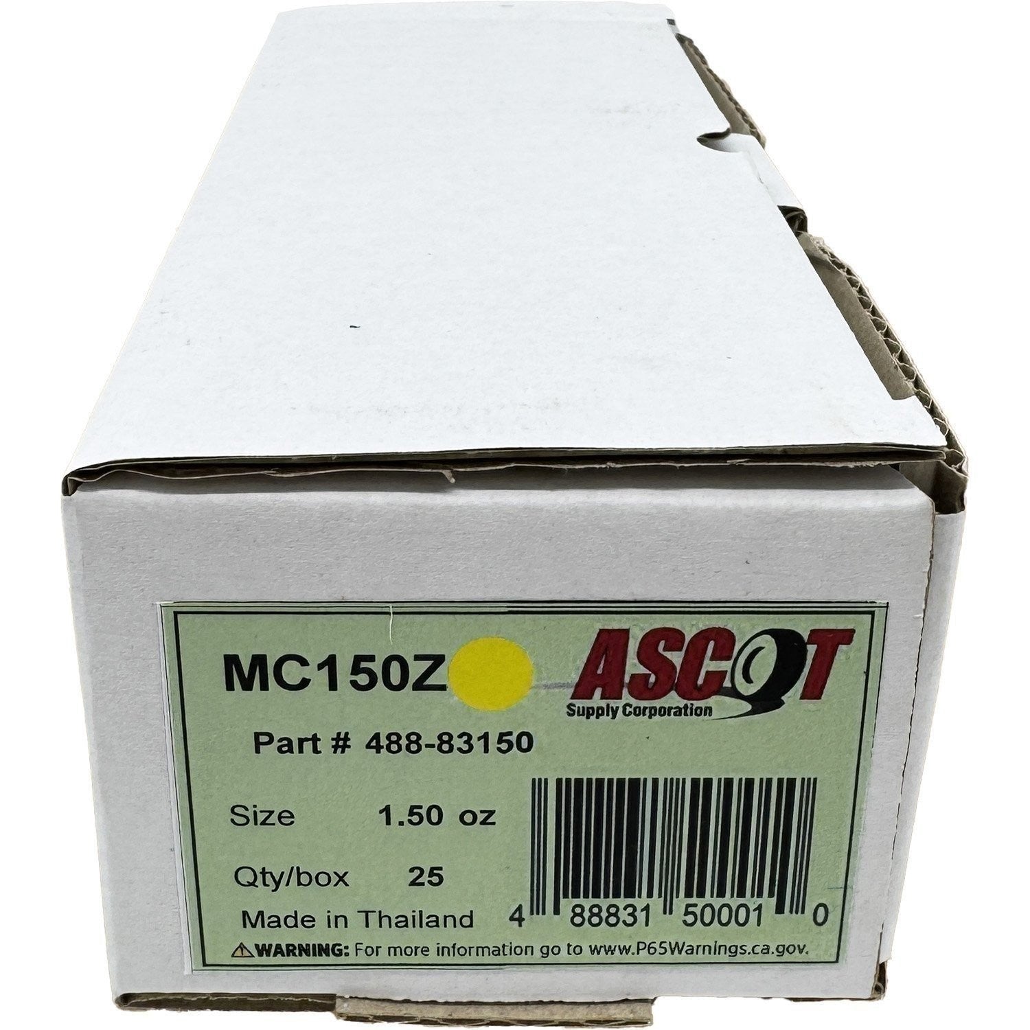 Ascot MC Coated Zinc Clip-On Wheel Weights 1.50oz - Box of 25