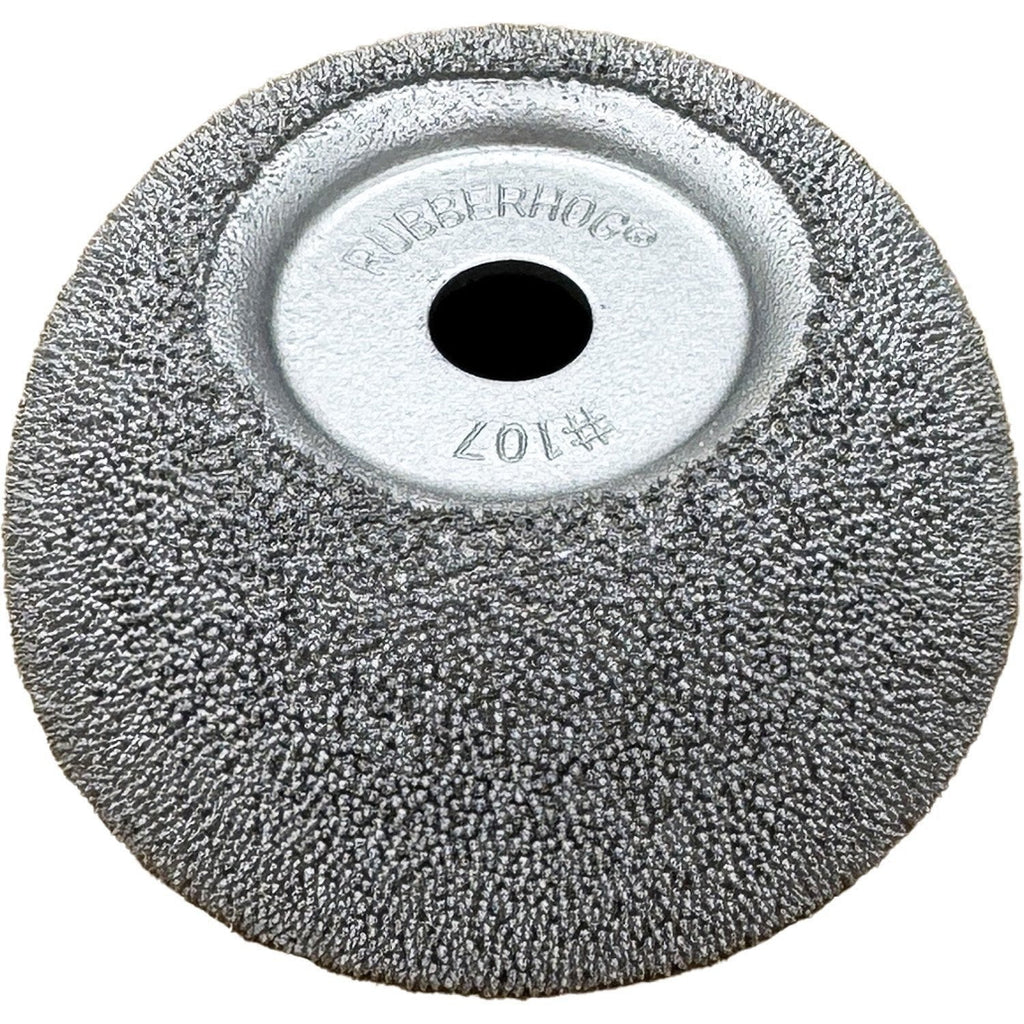 Rubberhog 2.5" x 1" Flared Buffing Wheel 170 SSG 3/8" Arbor Hole