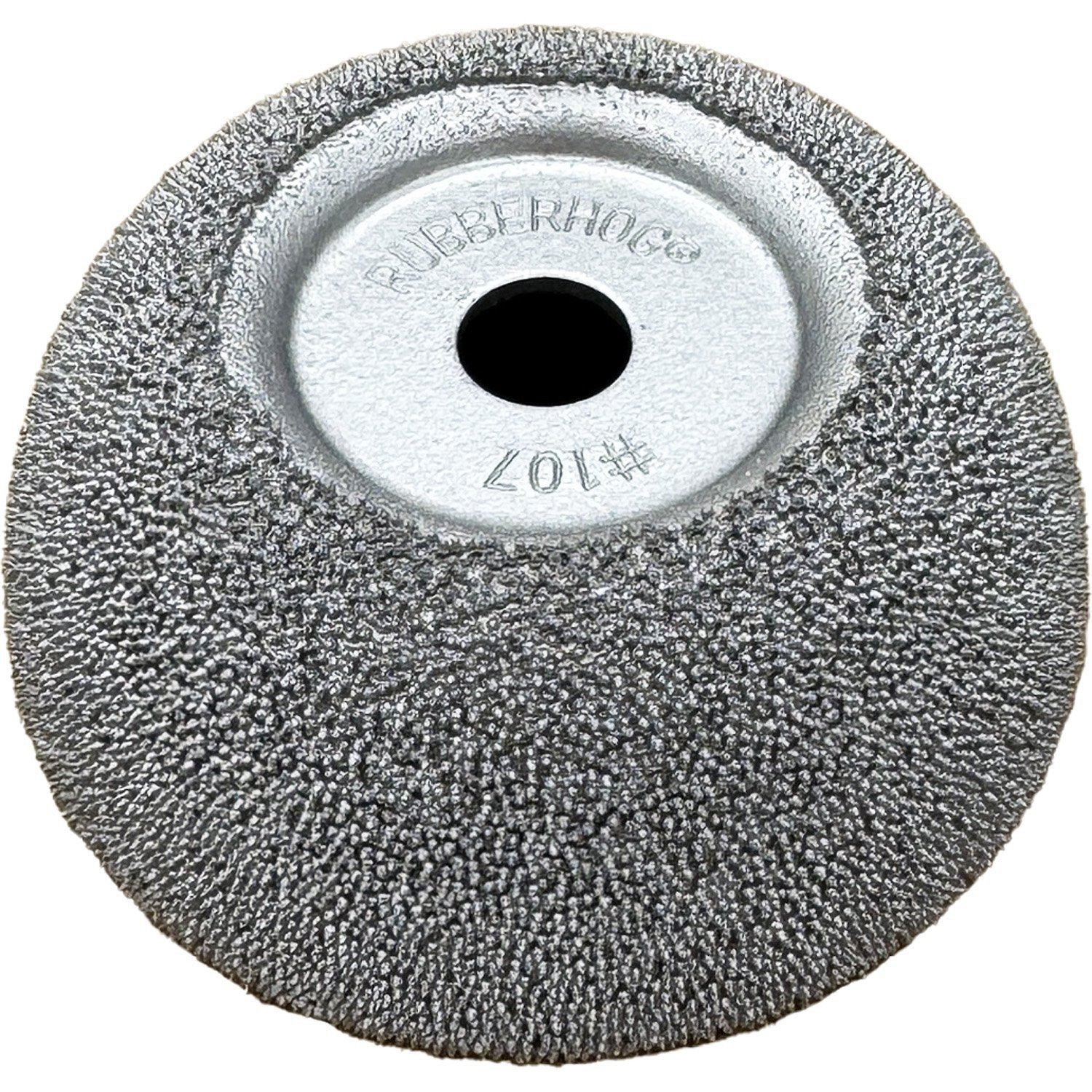 Rubberhog 2.5" x 1" Flared Buffing Wheel 170 SSG 3/8" Arbor Hole