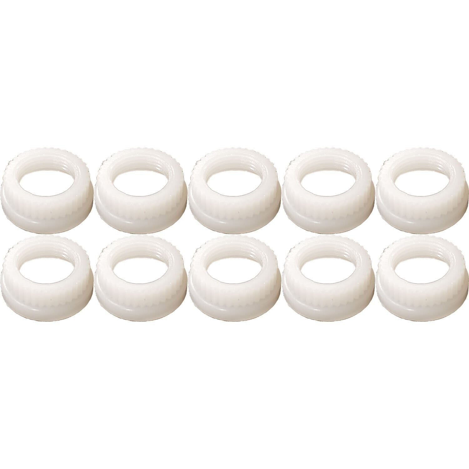 Pack of 10 Nylon Rim Nuts for Tractor Tube Valves TR-218A TR-220A