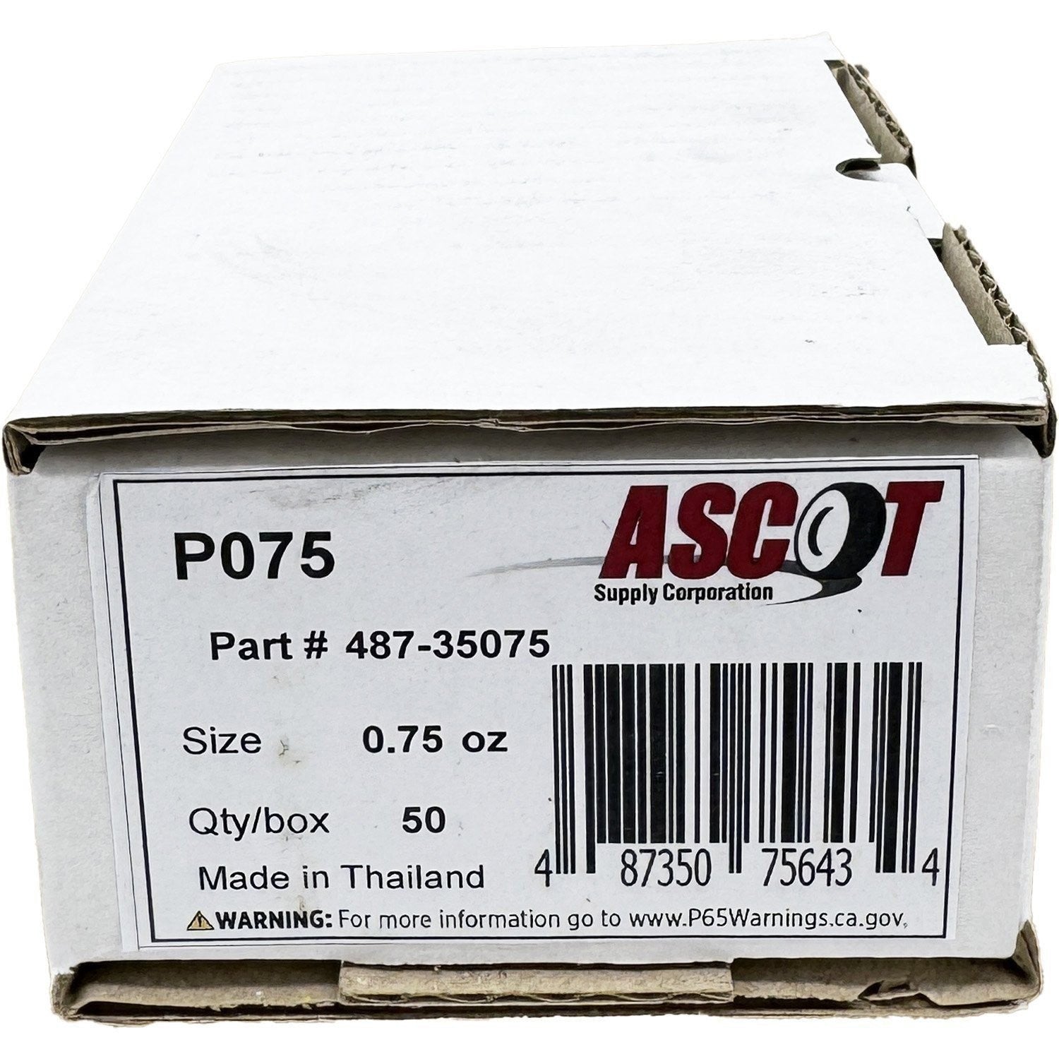 Ascot P Style Uncoated Lead Clip-On Wheel Weights 0.75oz Box of 50