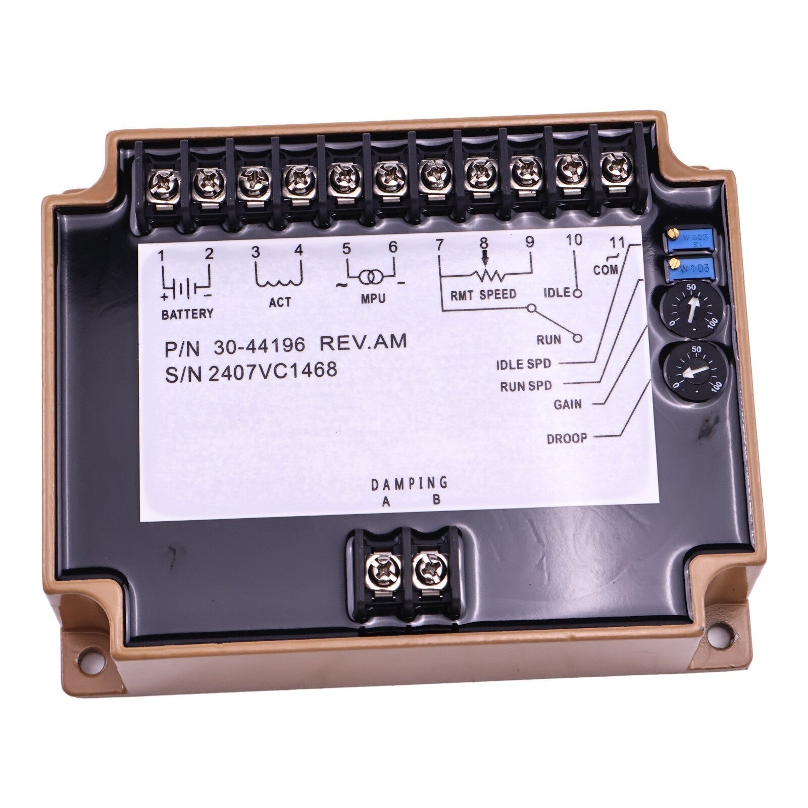 Cummins Generator Electronic Speed Controller Governor EFC3044196 3044196